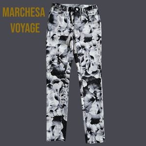 Marchesa Voyage Floral Print Slim Jean